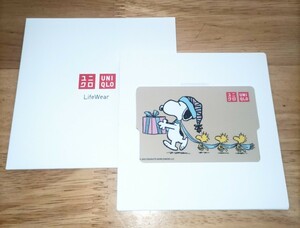 ●未使用●5000円分 UNIQLO ギフトカード スヌーピー ウッドストック PEANUTS ユニクロ GIFT CARD ファーストリテイリング コレクション