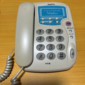 サンヨー SANYO電話機 TEL-200☆動作確認済み送料込☆停電時も発信可能☆コード付