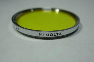ミノルタ/MINOLTA 銀枠 Ｙ４８(黄色)フィルター Ｆ５５ＮＡ(55mm径) 美品！