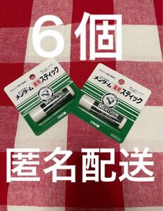 計6個　メンターム 薬用スティック レギュラー(4g)1本入が6個