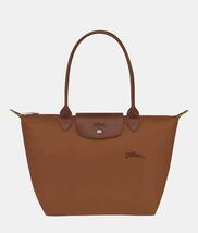 【新品】ロンシャン LONGCHAMP ル プリアージュ グリーン M ショルダーバッグ コニャック - リサイクルキャンバス _画像2