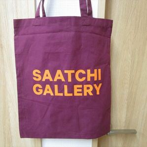 新品未使用★サーチギャラリトートバッグ(これこそ芸術だThis bag is arｔ)チャールズ・サーチ 赤紫色 (ウェストフォードミル製）(英国LO86