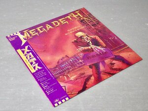 1円～！【LP/レコード】MEGADETH / メガデス 『Peace Sells... But Who's Buying?』国内盤・帯付 ECS-81773◆スラッシュメタル