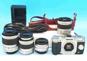 ボティレンズ セット PENTAX コンパクト デジタルカメラ Q10/レンズ 1:2.8-4.5 5-15mm/1:2.8 15-45mm/充電器 D-BC68P ケース ストラップ