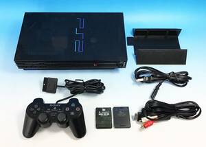 7点セット 通電OK プレステ2 本体 SCPH-37000 禅 ゼンブラック クリア 8MB メモリーカード コントローラー PlayStation2