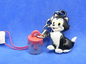 フィガロ フィギュア　マスコット ストラップ チャーム付き　ディズニー　ピノキオ　ネコ　猫　送料￥120