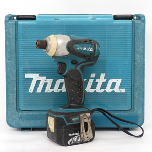 makita マキタ 14.4V 3.0Ah専用 充電式インパクトドライバ ケース・充電器・バッテリ1個セット TD130D 中古