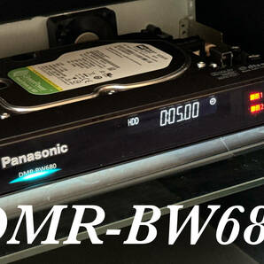 【HDD:500GB⇒2TB換装】★Panasonic DMR-BW680 2番組同時録画★《純正リモコン付き》★