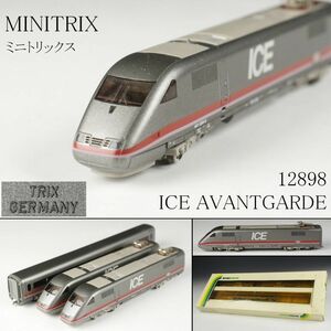 【LIG】MINITRIX ミニトリックス 12898 ICE AVANTGARDE ドイツ 高速鉄道 Nゲージ 鉄道模型 箱付 ⑮ [-QW]23.12