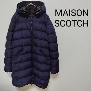 MAISON SCOTCH メゾンスコッチ　ダウンジャケット　コート　アウター　ネイビー　レディース　S