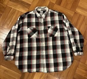 【希少サイズ】50's BIGYANK COTTON FLANNEL WORK SHIRT ビンテージネルシャツ　ビンテージワークシャツ　ビッグヤンク　スペシャル　USA製