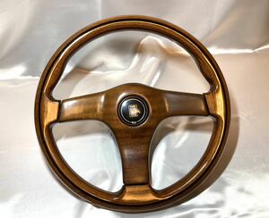 【即決】NARDI ナルディ ウッドステアリング 365mm ハンドル Torino トリノ 木目 車種不明 昭和 レトロ 当時物 ビンテージ 旧車 ホーン