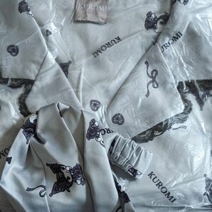 新品　アベイル　サンリオコラボ　サテン　パジャマ　ルームウェア　3点セット　クロミ　パープル　Lサイズ　長袖