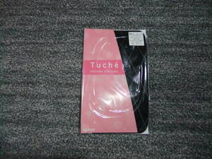 グンゼ　Tuche ブラック　ラージダイヤストッキング