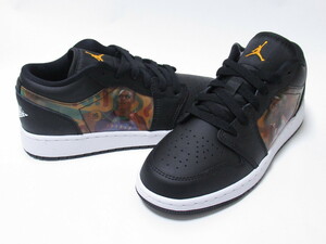 AIR JORDAN 1 Low GS 黒 白 ホログラム 23cm エアジョーダン1 バッシュ イラスト フォト バスケ マイケルジョーダン NIKE DR9497-001