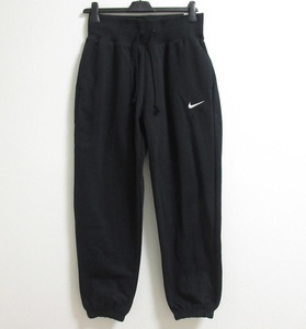 NIKE NSW FENIX FLEECE スウェット パンツ 黒 ブラック XL ナイキ ハイウエスト オーバーサイズ 裏起毛 ワンポイント DQ5888-001