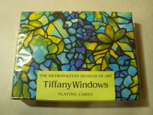 メトロポリタン美術館★トランプ ２組セット★Tiffany Windows ティファニーステンドグラス★未使用品