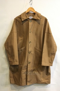 二子玉)Yarmo ヤーモ コットンツイル ダスターコート Duster Coat ユニセックス 40 （M相当）美品 ブラウン