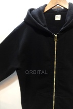 代官山)Ron Herman ロンハーマン Basic Sweat Hoodie ジップアップ フーディ パーカー ブラック サイズL 定価3万位_画像3