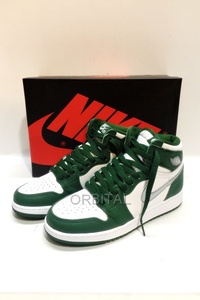 代官山)ナイキ NIKE AIR JORDAN 1 RETRO HIGH OG GS 575441-303 エアジョーダン ゴージグリーン サイズ24cm 美品