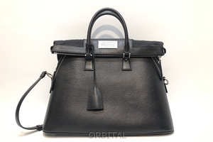 ..) Maison Margiela mezzo n Margiela 5AC Large leather handbag shoulder bag black S61WD0005 domestic regular 