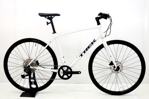 **[ unrunning ] Trek TREK FX3 DISC 2022-23 year of model aluminium cross bike L size 10 speed crystal white 