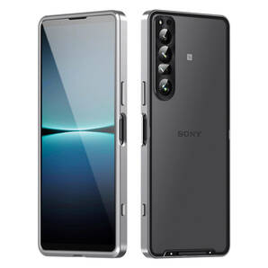 Sony Xperia 10 IV ケース SO-52C SOG07 アルミ バンパー 航空宇宙アルミ 背面透明 落下保護 携帯カバーの画像1