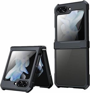 Galaxy Z Flip5 5g用ケース クリア カメラ保護 ギャラクシーZ Flip5用カバー 指紋防止 半透明 SC-54D/SCG23 ヒンジ保護 全面保護カバー