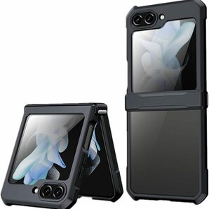 Galaxy Z Flip5 5g用ケース クリア カメラ保護 ギャラクシーZ Flip5用カバー 指紋防止 半透明 SC-54D/SCG23 ヒンジ保護 全面保護カバーの画像1