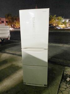 ○GW8598 Panasonic パナソニック 3ドアノンフロン冷凍冷蔵庫 335L NR-C340C-W 19年製○