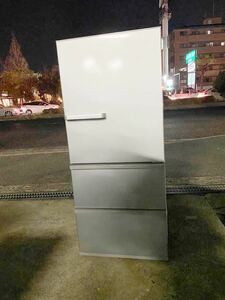 ○GW8597 AQUA 3ドア ノンフロン冷凍冷蔵庫 272L AQR-27H（S）19年製○