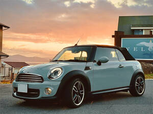 希少 BMW MINI R57 後期 2013 ミニ コンバーチブル アイスブルー　LEDヘッドライト　アルカンターラハンドル　機関良好　個人出品