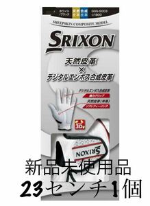 23cm スリクソン メンズ ゴルフウェア グローブ　ホワイト SRIXON 左手用 GGGS003
