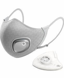 【未開封】Philips(フィリップス)ブリーズマスク グレー 電動ファン 高機能 マスク内蒸れ防止 花粉対応 スポーツマスク acm066/03