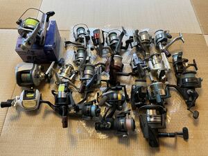 1円〜スタート　釣具　リール まとめ23点　SHIMANO DAIWA RYOBI ダイワ シマノ リョービ 他　中古品