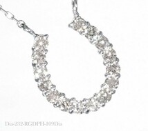 【格安】ダイヤモンド ネックレス 上質 馬蹄 0.20ct PT850 プラチナ製品 国内生産 限定 2211_画像1