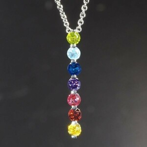 【輝き】豪華 ダイヤモンド 7色 ネックレス トリロジー PT900N-9 1212