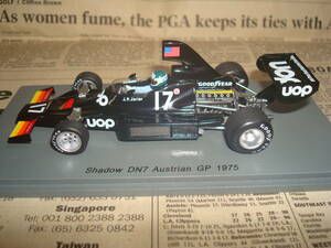 ★☆シャドー DN7 マトラ 1975年 オーストリアGP J-P.ジャリエ　スパーク 1/43　Shadow DN7 Matra J-P.Jarier☆★