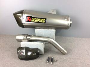 管理番号03202　【良品】　アクラポビッチ　AKRAPOVIC　タイガー800　XC　11-16　スリップオン　マフラー　チタン　カーボンエンド