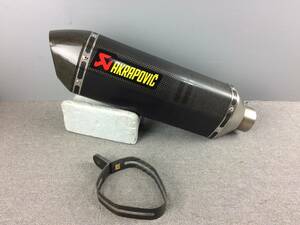 管理番号03248　AKRAPOVIC　アクラポビッチ　スリップオン　マフラー　サイレンサー　60.5ｍｍ　汎用　カーボン