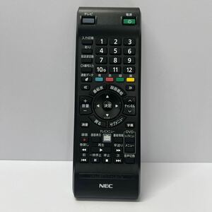 292 赤外線確認済み NEC PC用リモコン 【RC-1210】テレビ パソコン 簡易清掃 除菌 美品 中古品