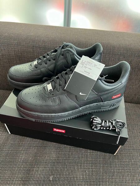 Supreme × Nike Air Force 1 Low "Black" 28cm 新品未使用