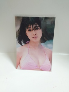 I-0220　中古品◇生写真　Ｌ判　河合奈保子　水着　昭和アイドル　⑲