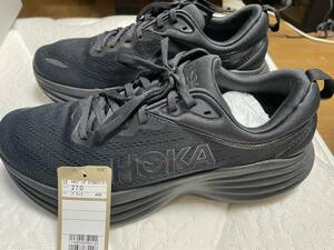 HOKA ONE ONE/ホカオネオネ BONDI ８ボンダイ8　WIDE　27㎝　美品！！