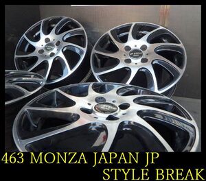 【463】FK8002244 ▲MONZA JAPAN JP STYLE BREAK▲15x6J 4穴 PCD100 +45 4本 ノート キューブ ティーダ デミオなど