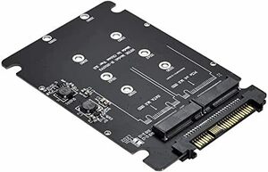 SATA M.2 SSD to SAS & NVMe M.2 NGFF SSD to U.2 SFF-8639 変換 アダプター 2 in 1 Combo Adapter