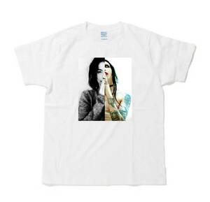 マリリンマンソン ビョーク Bjork 合掌 コラージュ Tシャツ ハーフ　Marilyn Manson 新品　送料込 ホワイト 豊富　SからXXL選べる