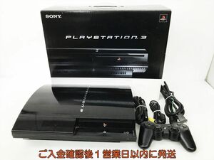【1円】PS3 本体 セット 20GB ブラック SONY PlayStation3 CECHB00 初期化済 未検品ジャンク プレステ3 DC06-105jy/G4