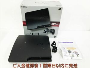 【1円】PS3 本体/箱 セット 320GB ブラック SONY PlayStation3 CECH-3000B 初期化/動作確認済 プレステ3 M07-891kk/G4