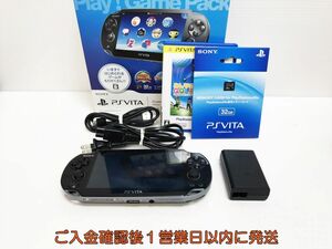 【1円】SONY PSVITA 本体/箱 セット PCH-1000 クリスタルブラック ゲーム機本体 初期化/動作確認済み G08-146ym/G4